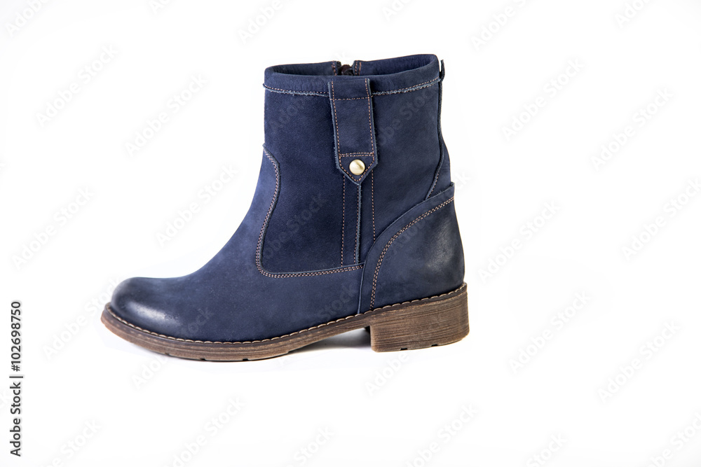 blue suede shoes on a white background autumn and winter shoes blue suede shoes on a white background autumn and winter shoes