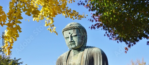 The Great Amida Buddha of Kamakura (Daibutsu) in the Kotoku-in Temple 

 photo