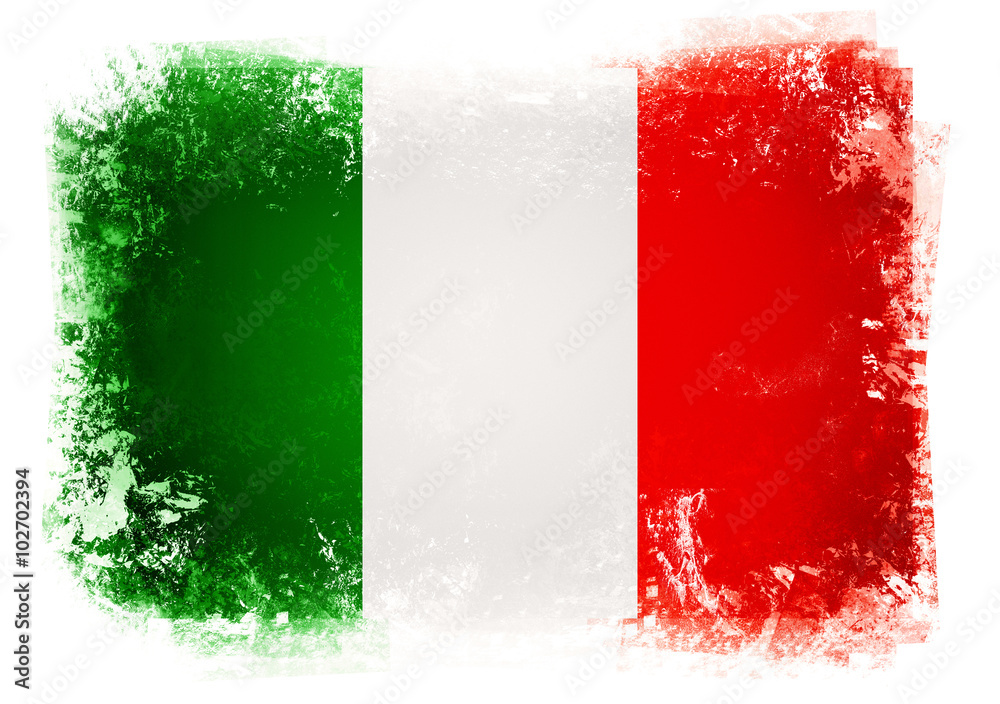 Flaga Włoch Stock Illustration | Adobe Stock