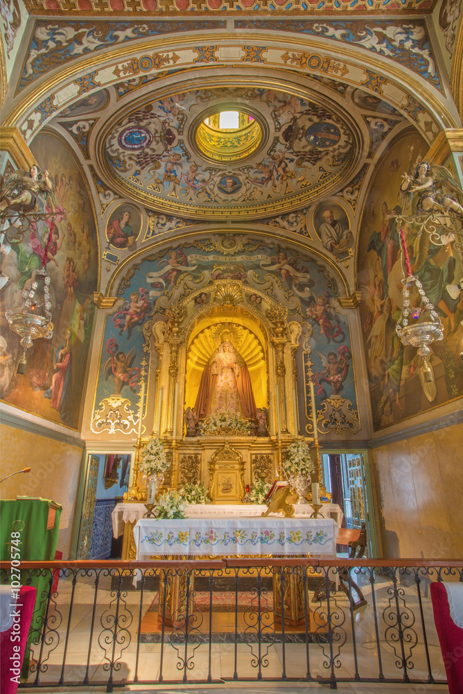 Seville - presbytery of church Capilla Santa Maria de los Angeles