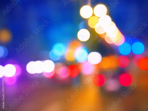 Bokeh lights in the city