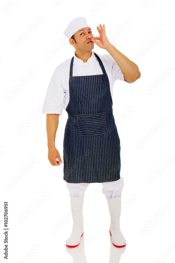 chef making delicious hand sign chef making delicious hand sign