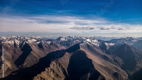 Aerial View of the Himalayas Mountain © tinnaporn