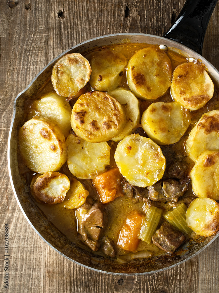 rustic english lancashire hotpot