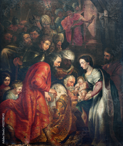Brussels - Adoration of The Magi from Saint John the Baptist church