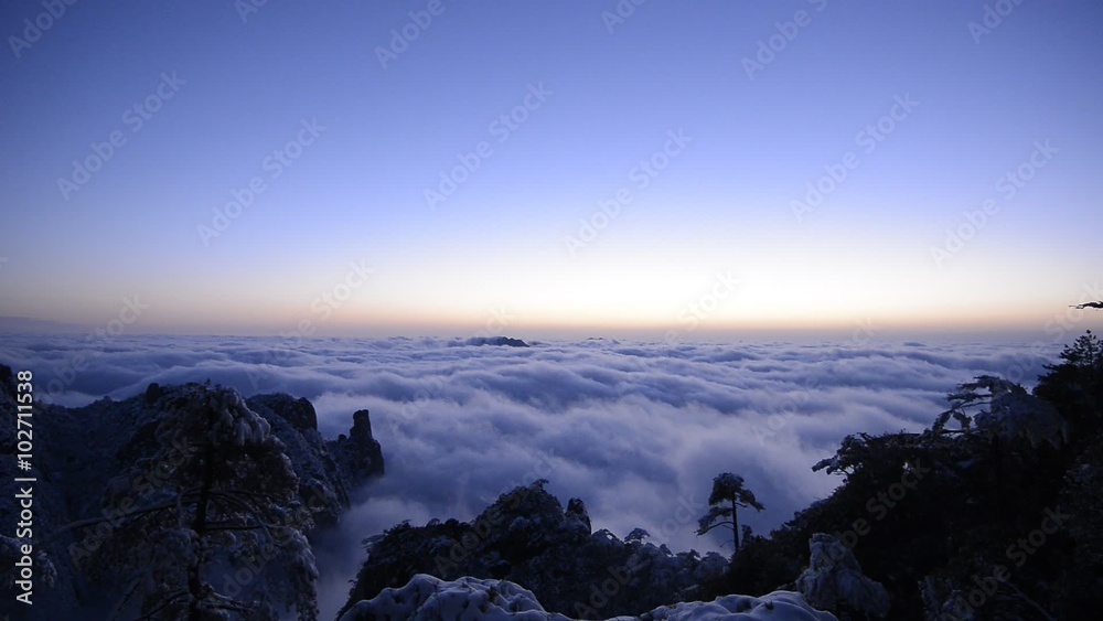Clouds, winter Sunrise Clouds, winter Sunrise