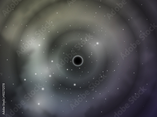 Black Hole, gravitational waves, deep space