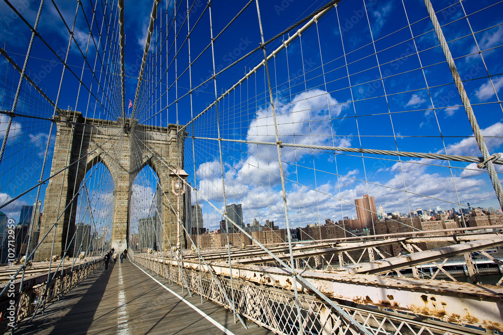 Fototapeta premium Most Brookliński, Nowy Jork. USA.