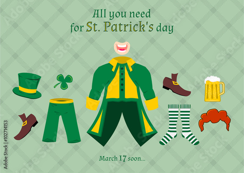 All you need for St. Patrick's Day, vector illustration