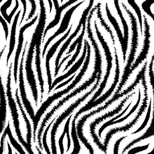 Zebra Stripes Seamless Pattern