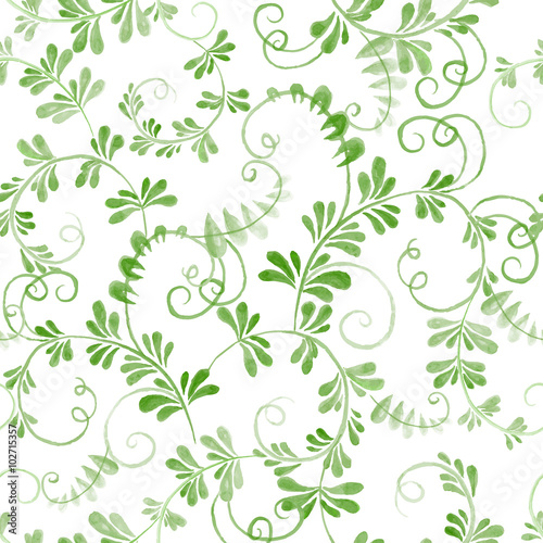 watercolor floral pattern. seamless vector illustration