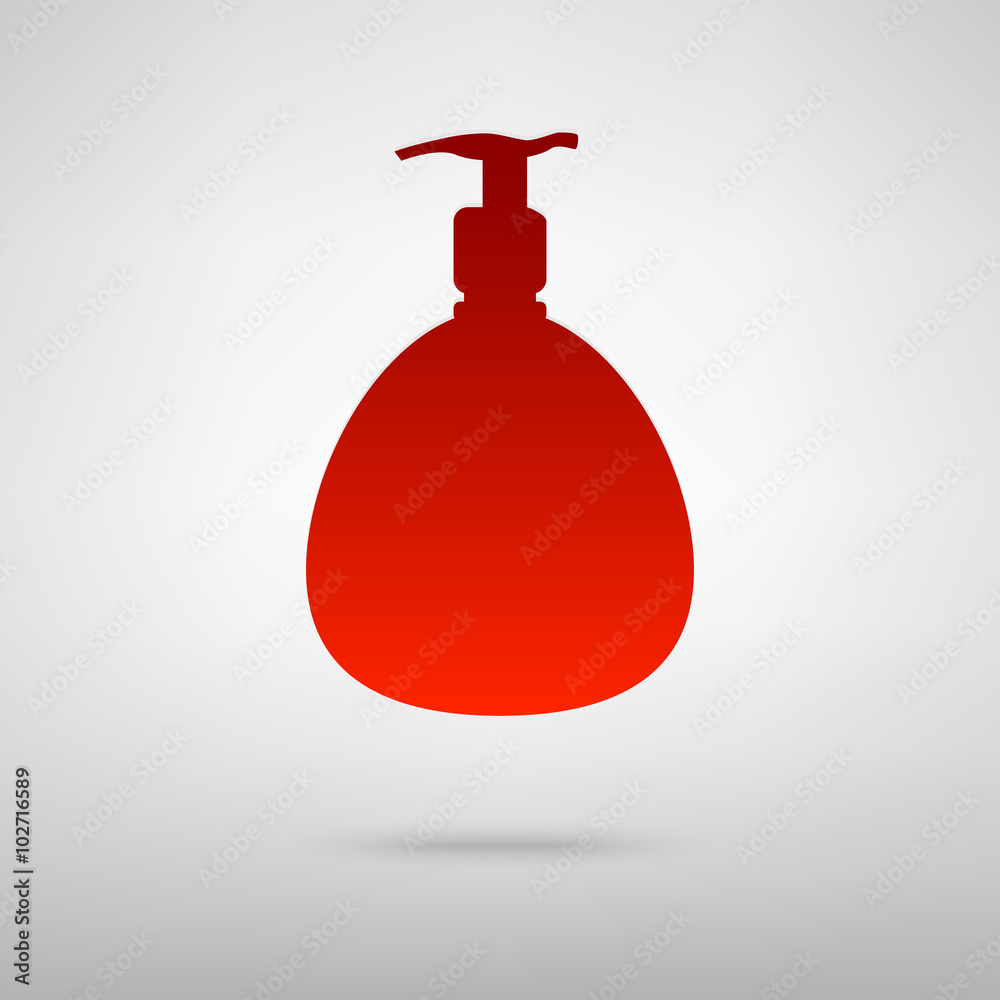 Red icon with shadow Red icon with shadow