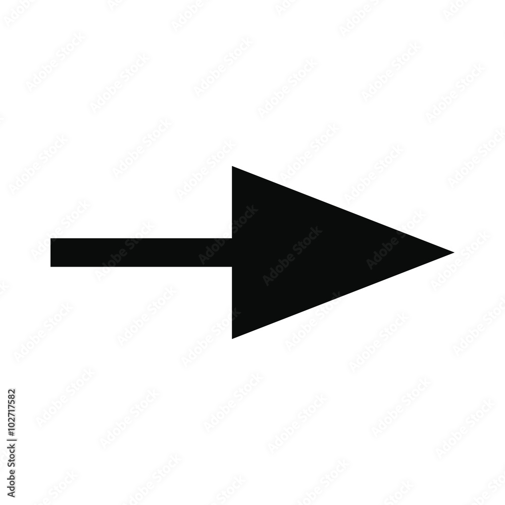 Right arrow black simple icon Right arrow black simple icon
