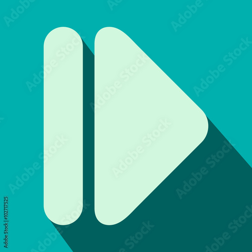 Right modern arrow flat icon