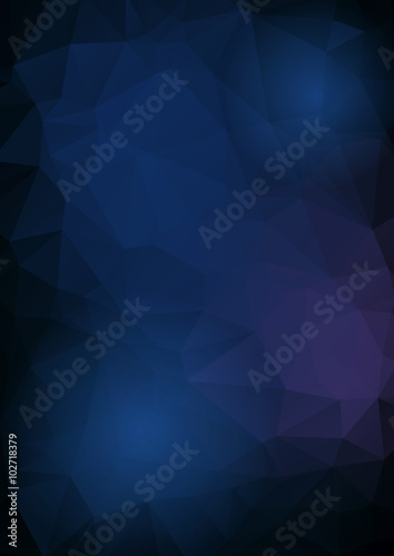 modern Geometric Shape abstract background dark blue color schem