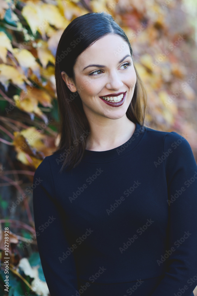 Young woman wearing casual clothes in urban background Young woman wearing casual clothes in urban background