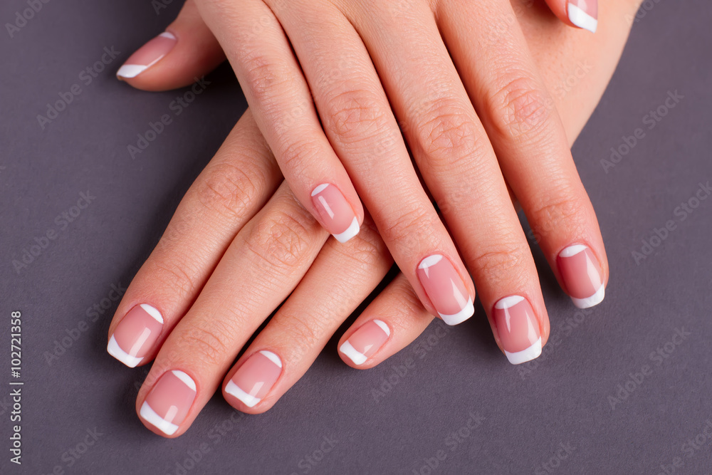 Close-up of a beautiful manicure. Close-up of a beautiful manicure.