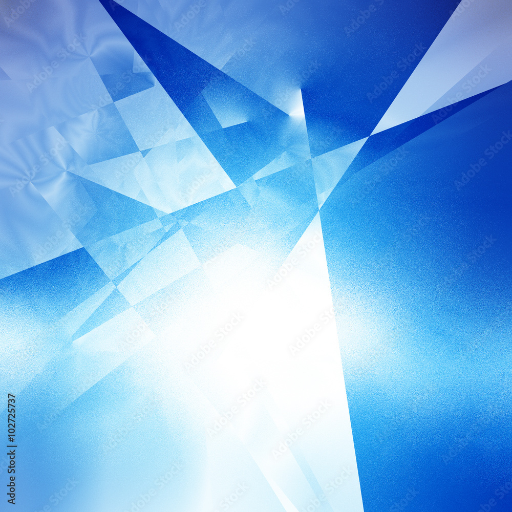 Blue geometric background Blue geometric background