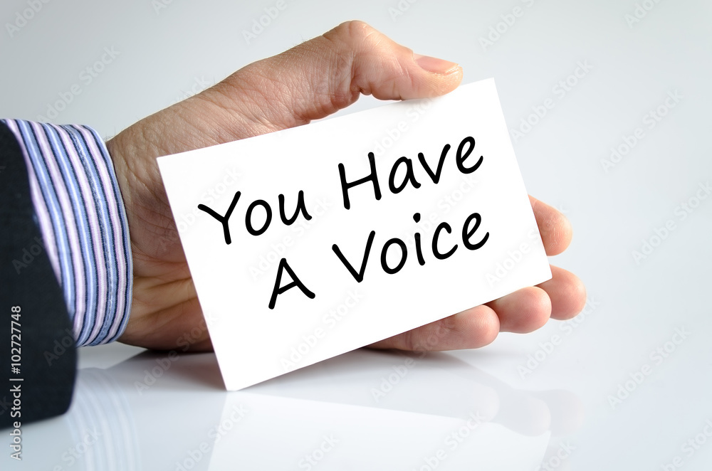 You have a voice text concept You have a voice text concept