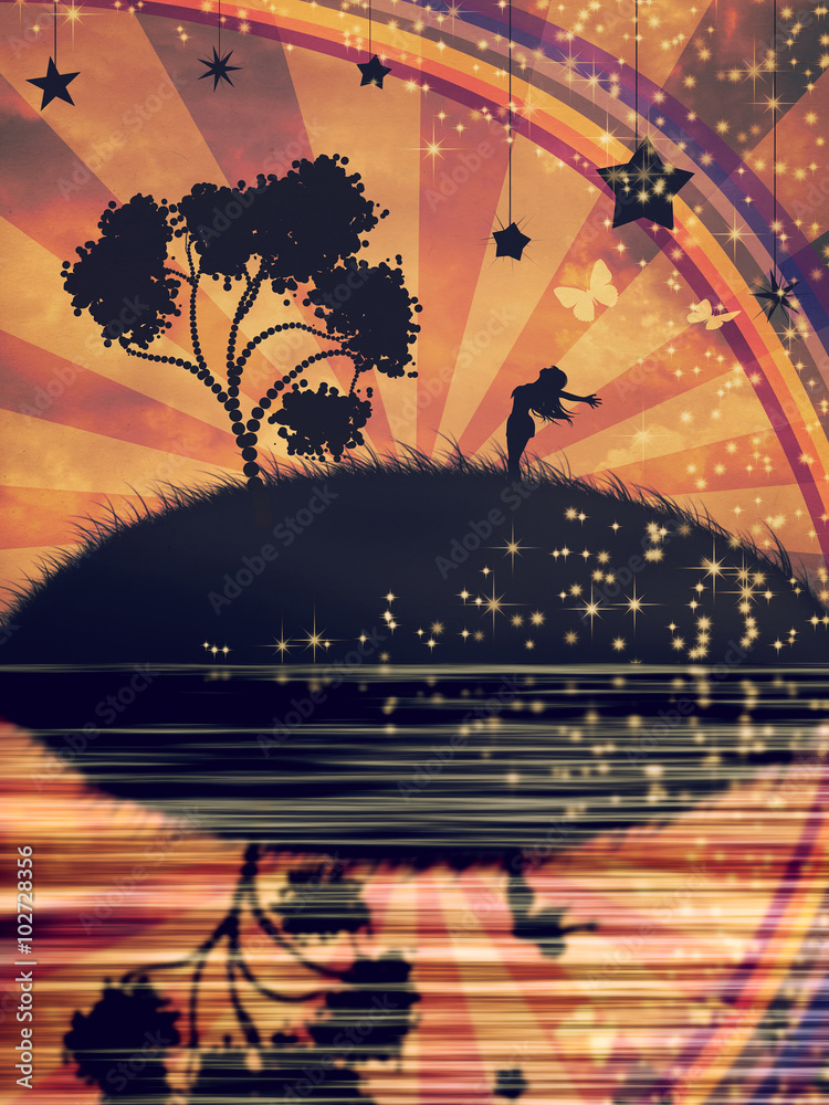 Naklejka premium Freedom Concept Background