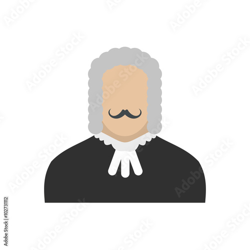 Judge flat icon