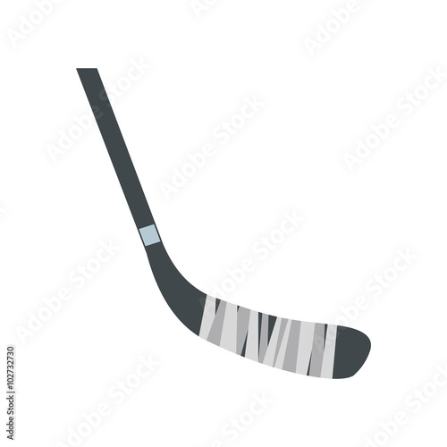 Hockey stick flat icon
