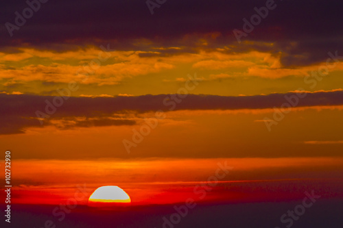 Fototapeta Naklejka Na Ścianę i Meble -  sunset sunrise bright colors beautiful sky