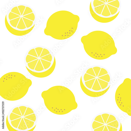 Seamless lemon pattern