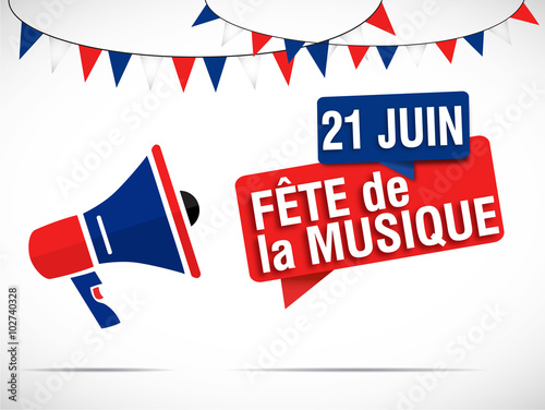 mégaphone : 21 juin fête de la musique