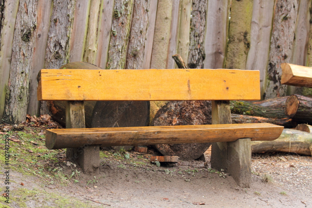 Naklejka premium Holzbank
