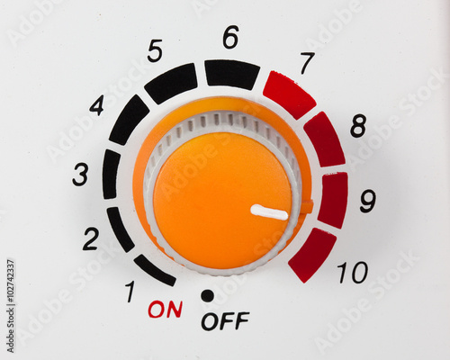 closeup control button