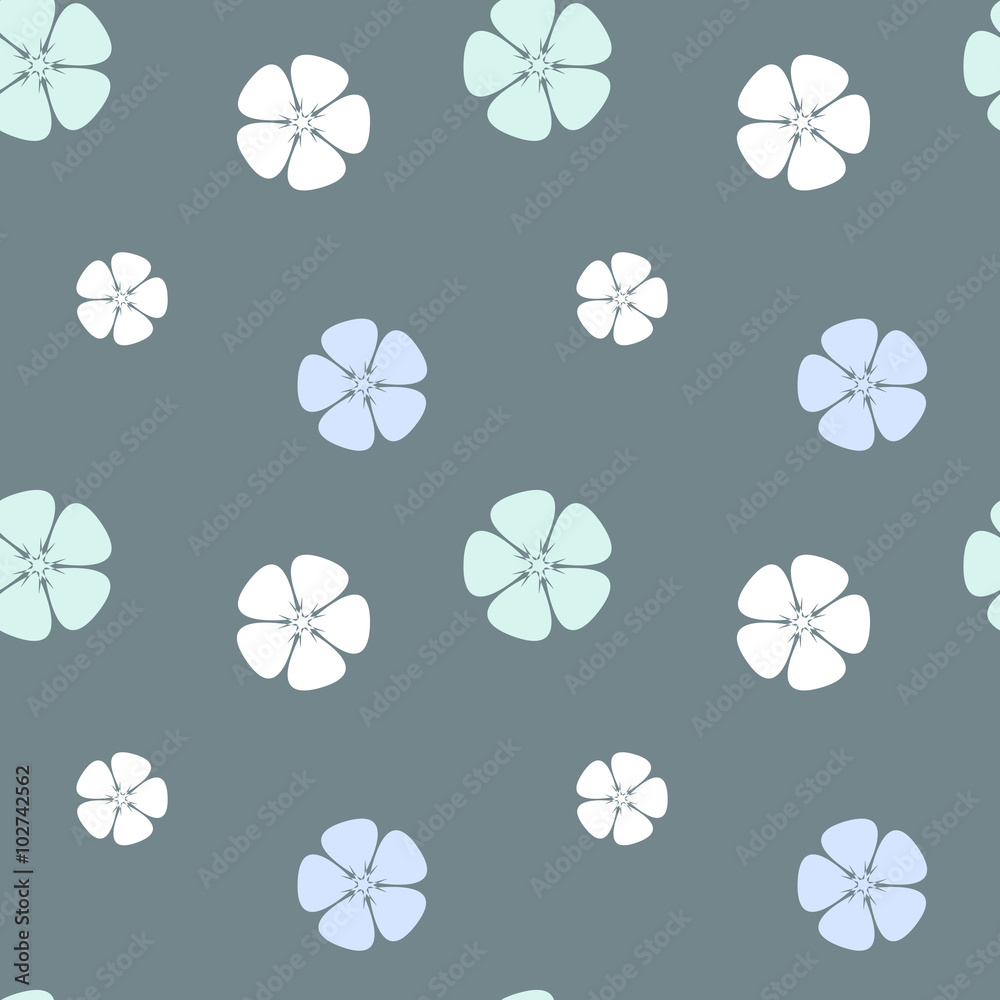 seamless vector pattern background illustration with abstract hibiscus flowers seamless vector pattern background illustration with abstract hibiscus flowers