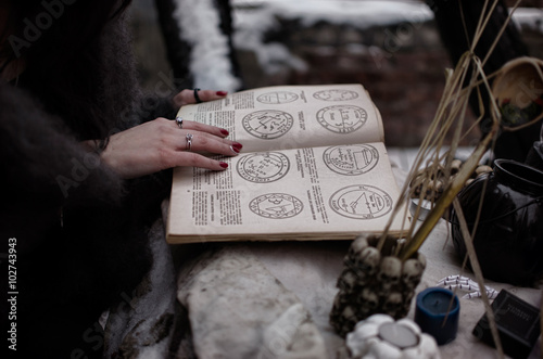 Photography Magic book of the witch