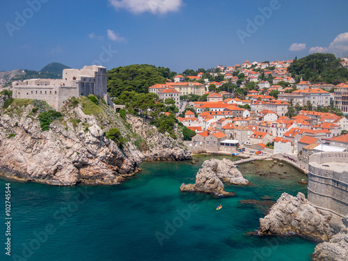 The port of old Dubrovnik in Croatia.