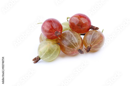 Gooseberry isolated on white background