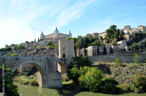 Medieval entrance to the historical city of Toledo (Spain) 