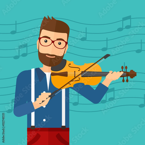 Man playing violin.