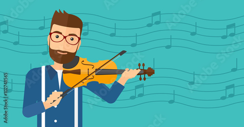Man playing violin.