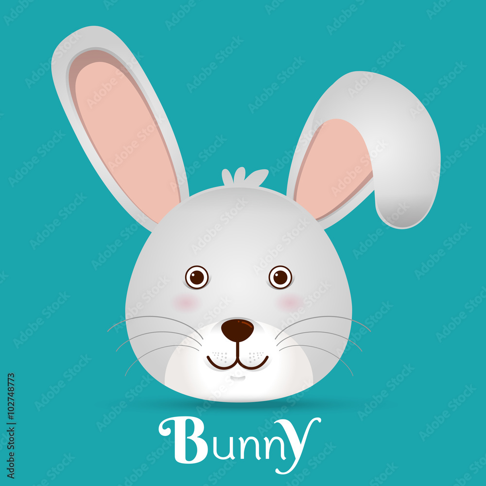 Fototapeta premium Easter cute bunny Vector