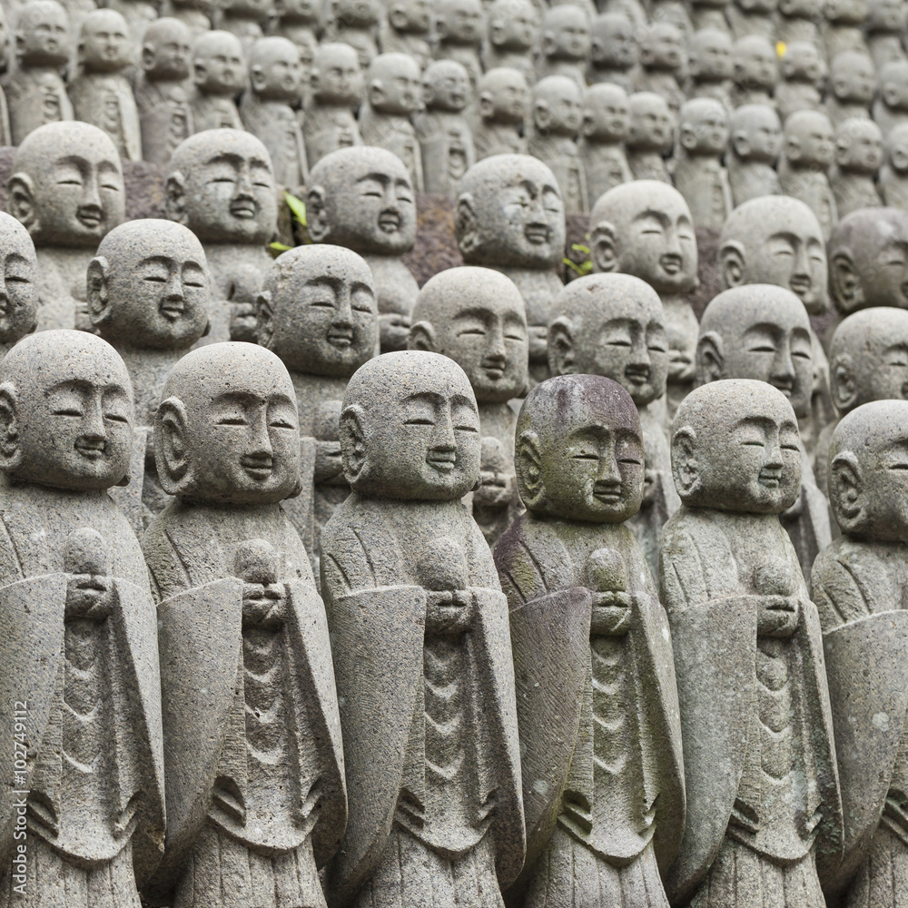 Statues at Japanese temple