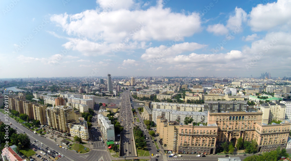 Moscow from the sky