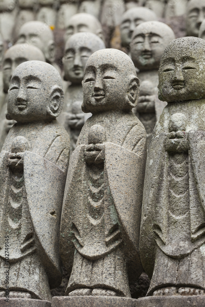 Statues at Japanese temple