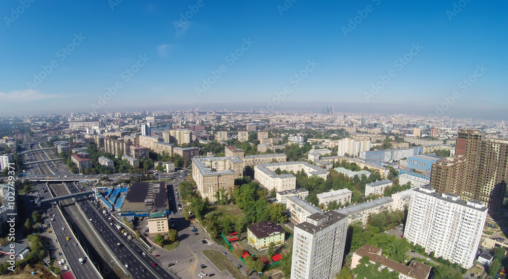 Fototapeta premium Yuzhnoportovy and Danilovsky Districts