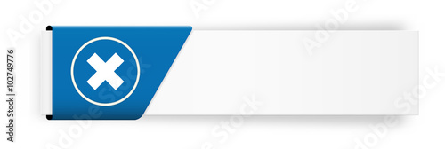 The banner with false symbol