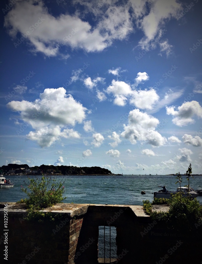 lunchtime view from Brownsea Island 