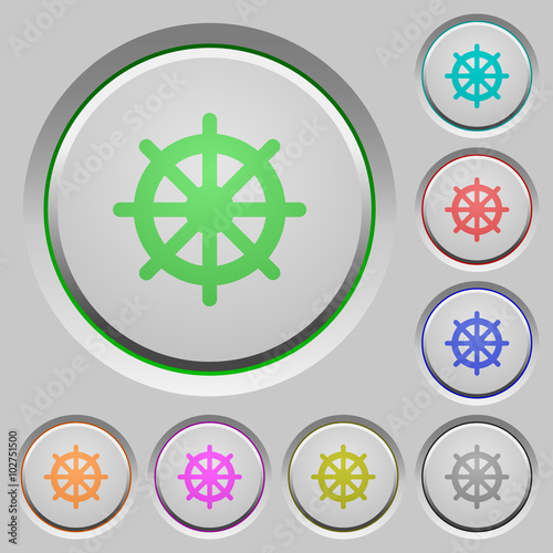 Steering wheel push buttons
