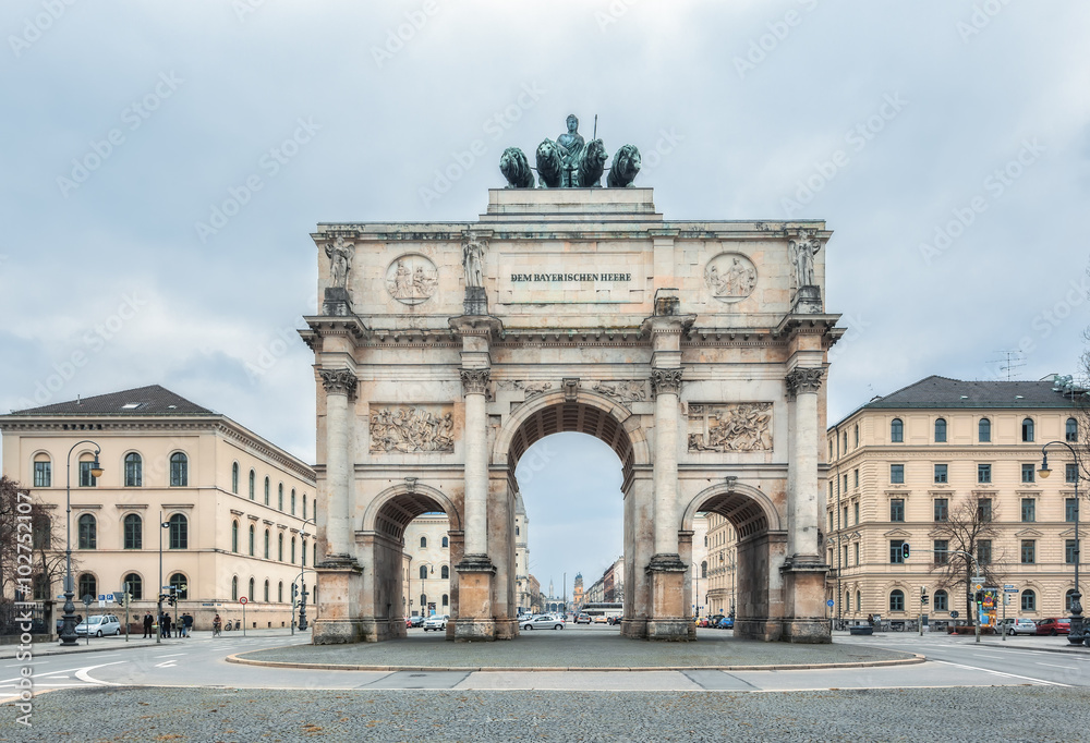 Germany, Munich. Triumphal Arch.