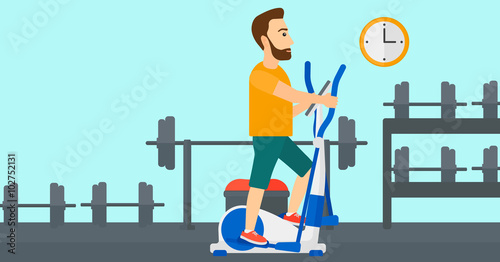 Man making exercises.