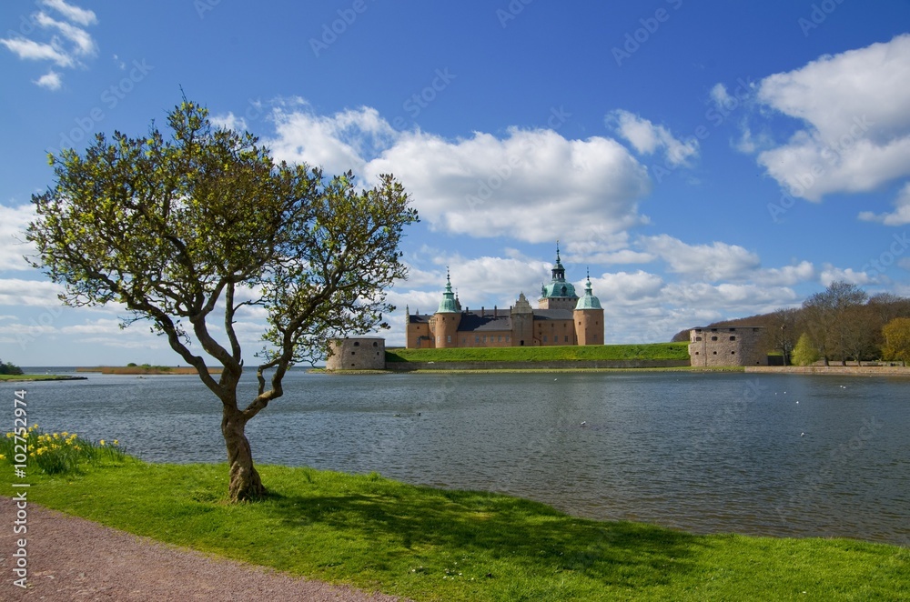 CASTLE OF KALMAR, SWEDEN - MAY 8, 2015: Kalmar Slott (Castle) in Kalmar, Sweden, May, 2015
