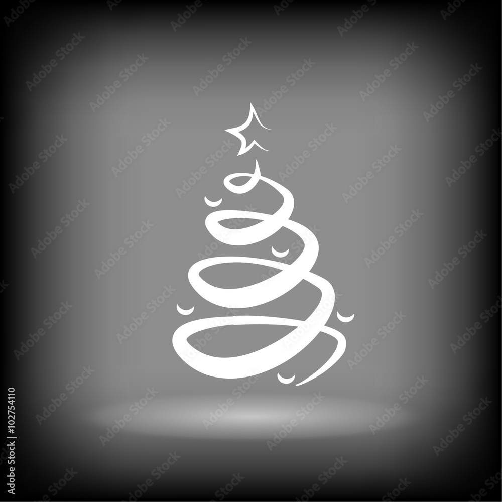 Pictograph of christmas tree Pictograph of christmas tree